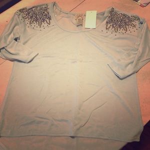 Mint blue/green dressy top